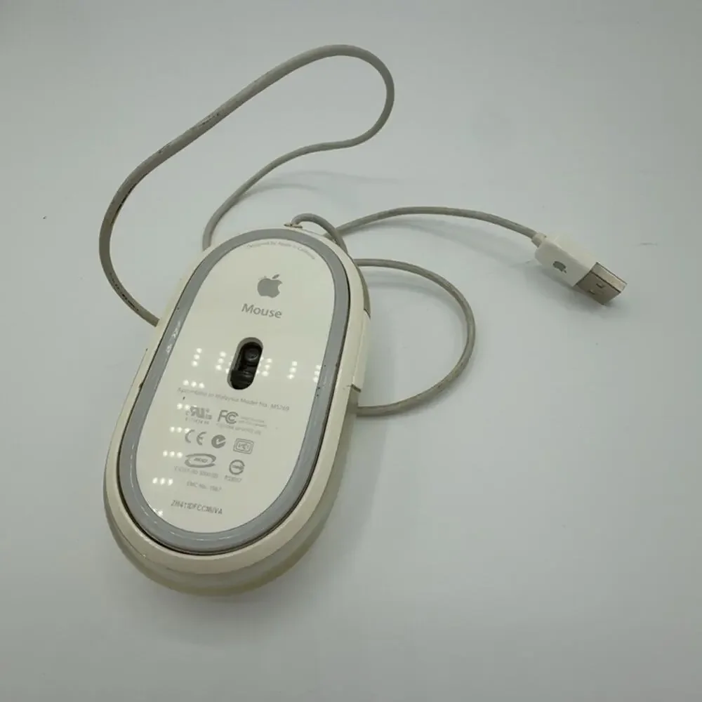 Apple Pro USB wired M5769LL/A Optical Mouse White/Clear